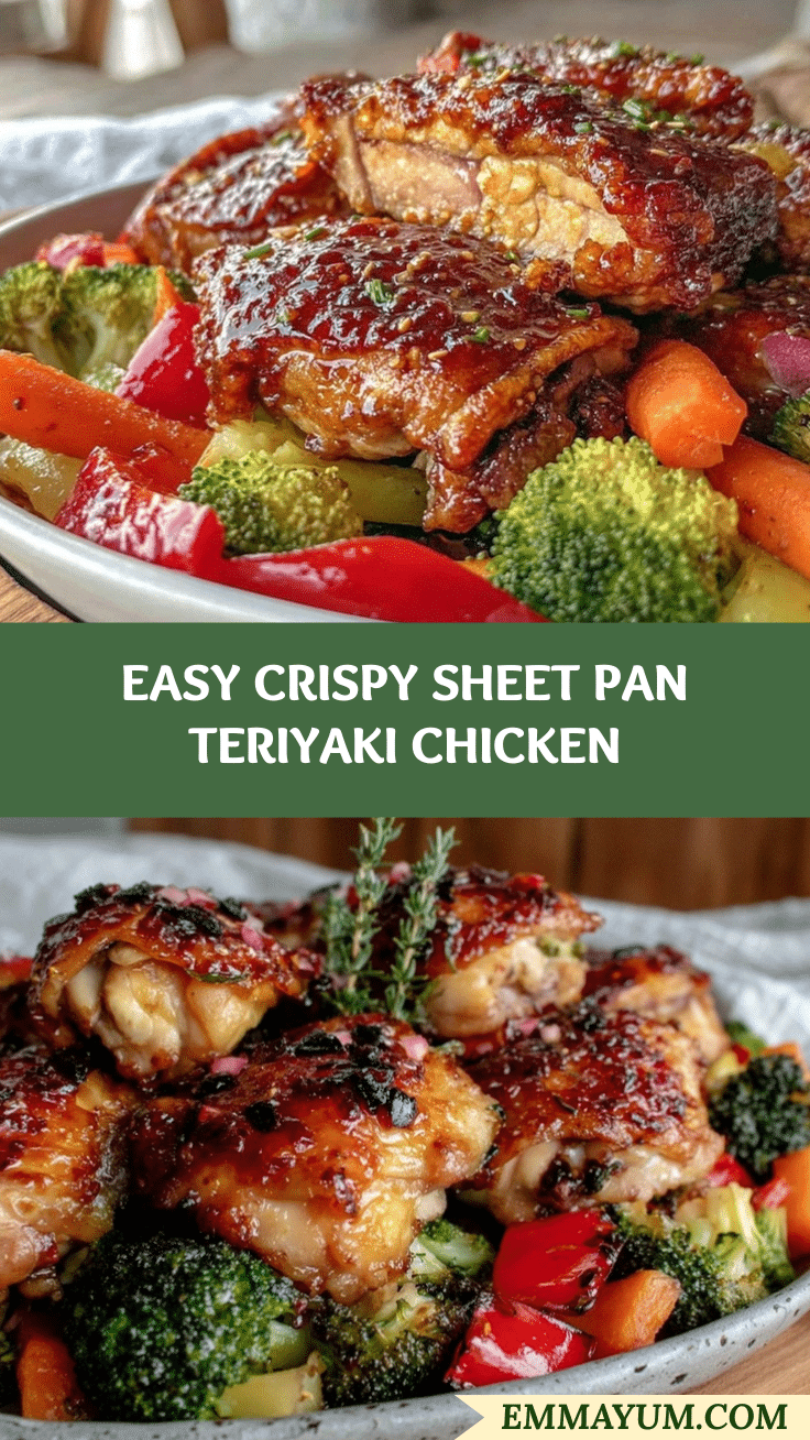 crispy sheet pan teriyaki chicken recipe
