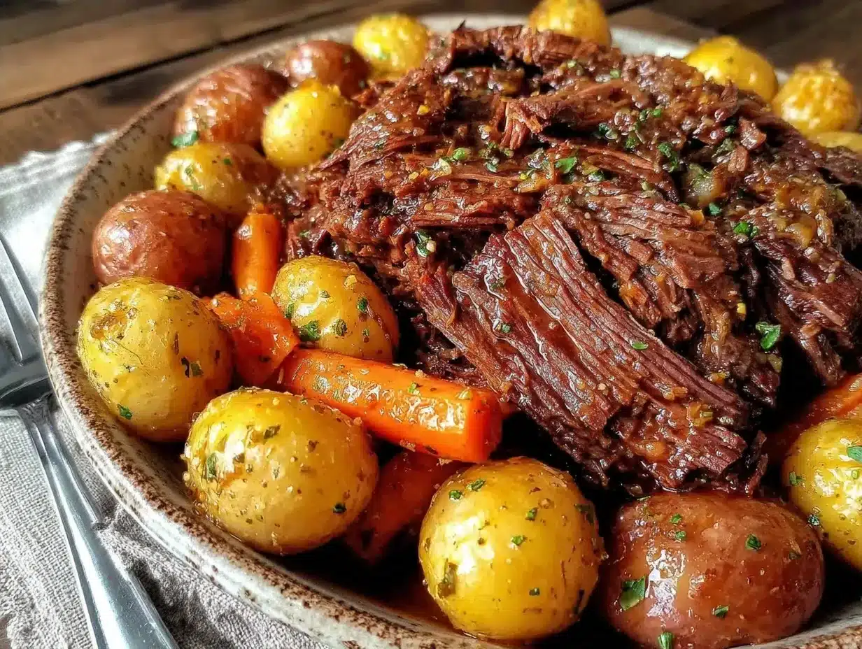 crockpot beef pot roast preparation steps