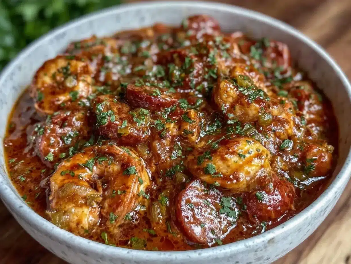 crockpot chicken and sausage gumbo preparation steps