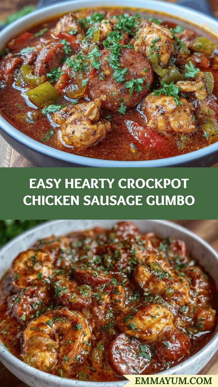 crockpot chicken and sausage gumbo recipe