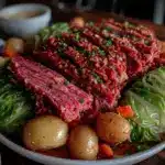 crockpot corned beef and cabbage recipe - featured image