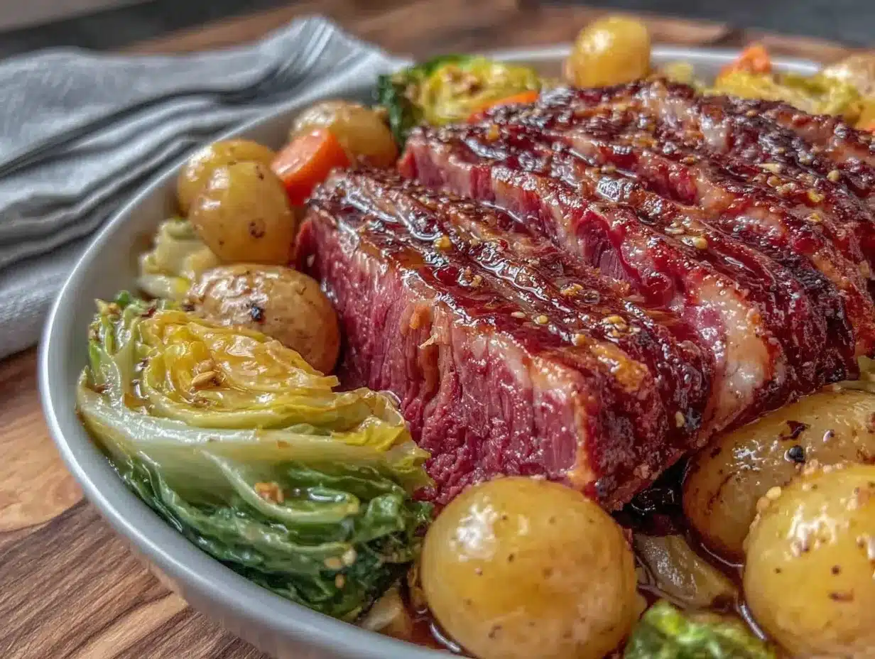 crockpot corned beef and cabbage recipe preparation steps