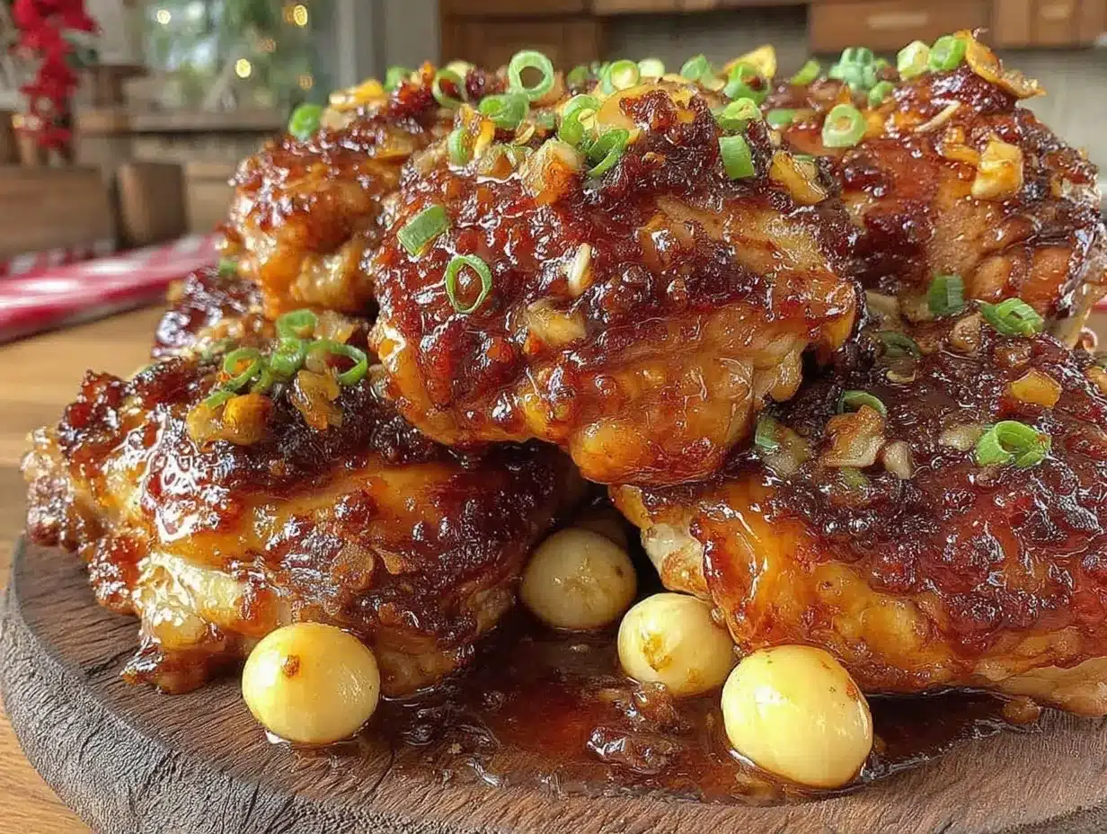 crockpot honey garlic chicken thighs preparation steps