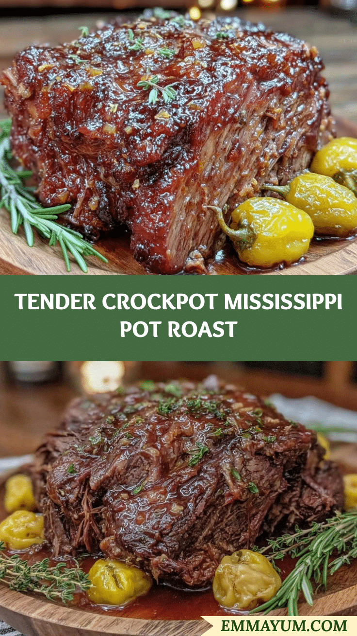 Crockpot Mississippi Pot Roast recipe