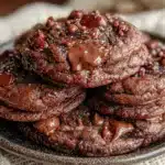 double chocolate chip cookies - featured image