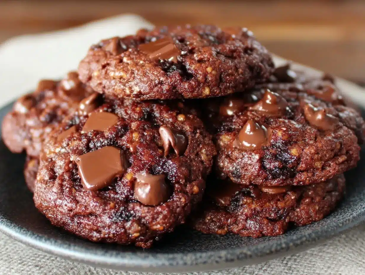 double chocolate chip cookies preparation steps
