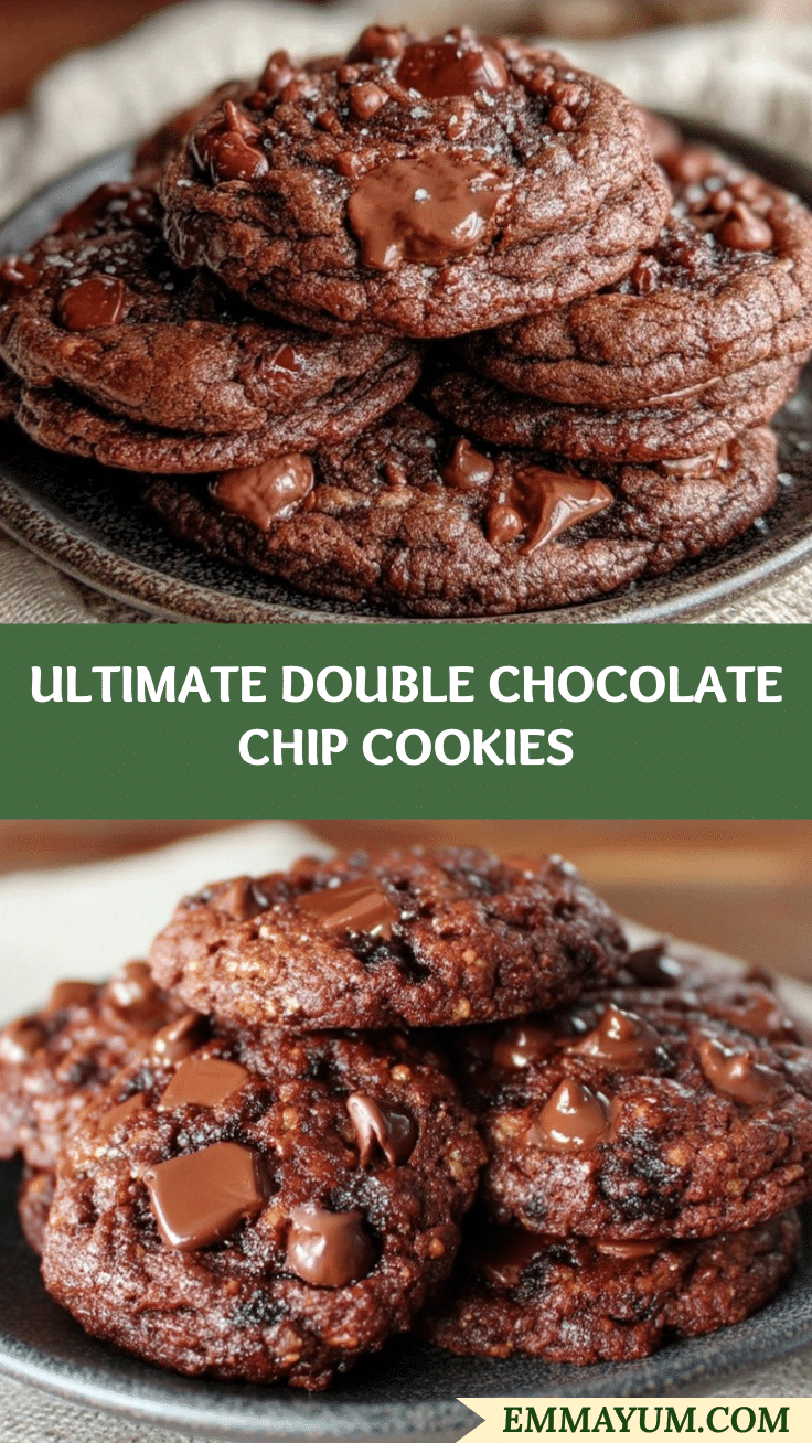 double chocolate chip cookies recipe