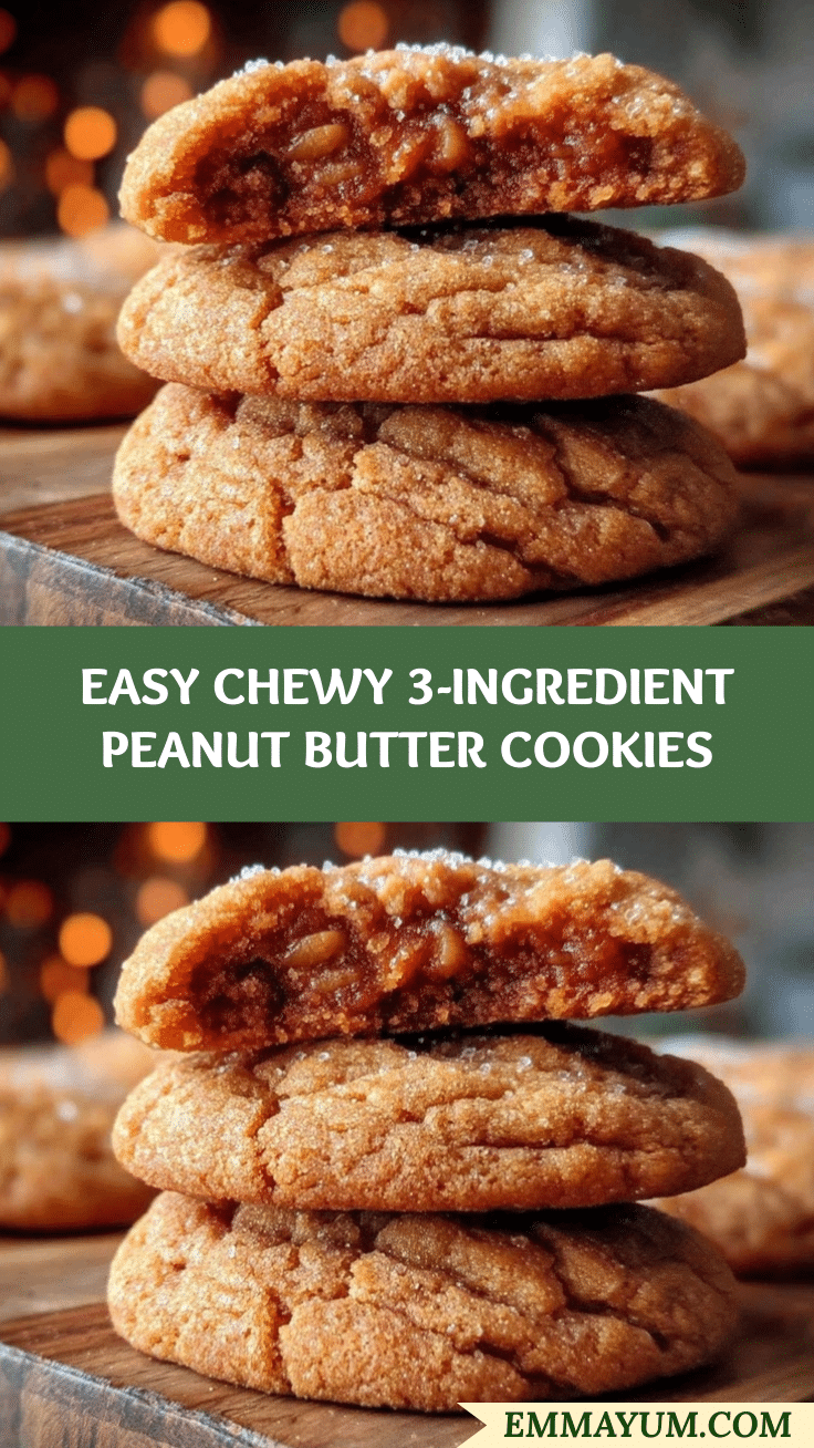 easy chewy peanut butter cookies recipe