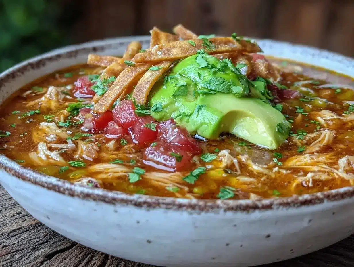 easy crockpot chicken tortilla soup preparation steps