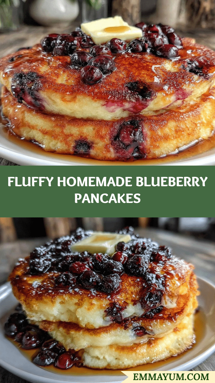 fluffy blueberry pancakes recipe