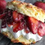 fluffy fresh strawberry shortcake - featured image