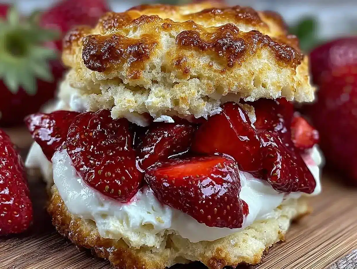 fluffy fresh strawberry shortcake preparation steps