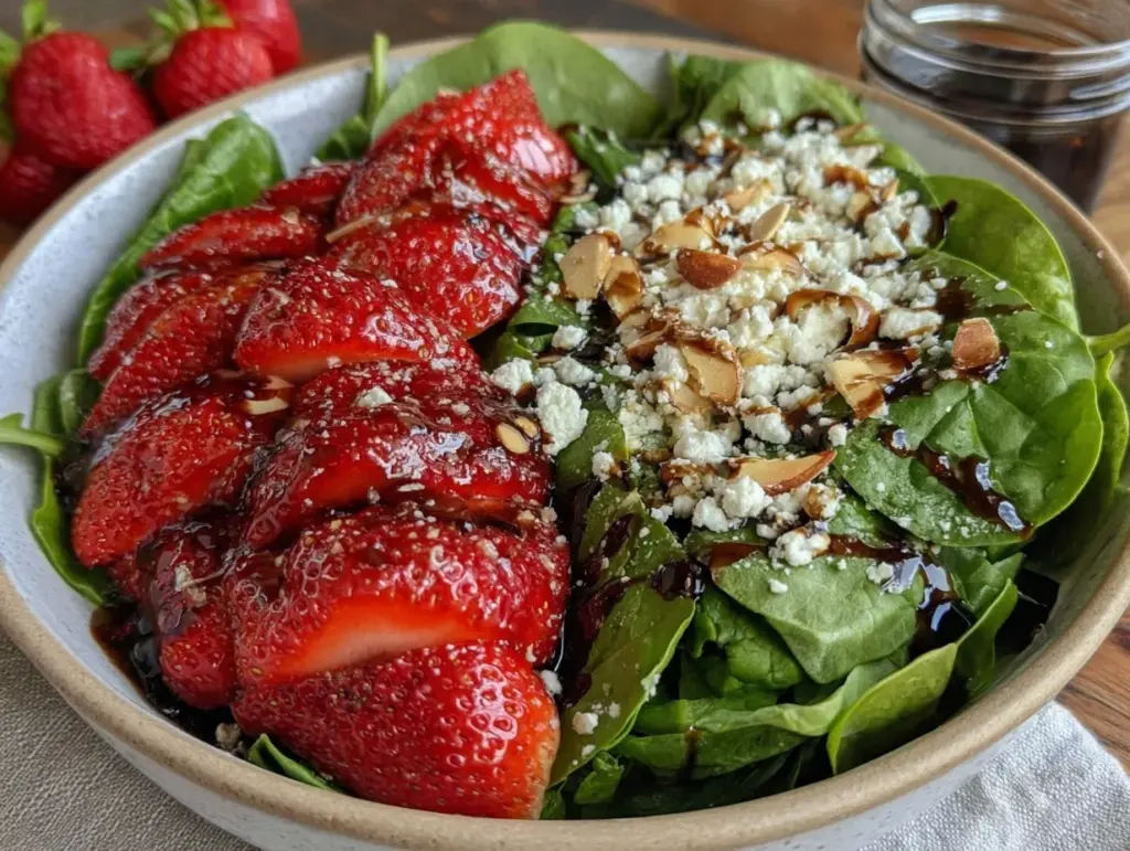 Fresh Strawberry Spinach Salad - featured image