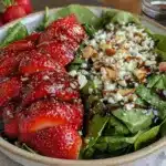 Fresh Strawberry Spinach Salad - featured image