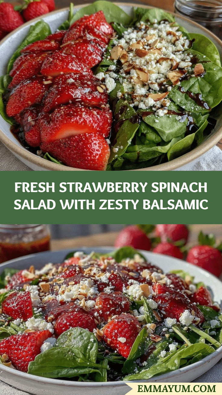 Fresh Strawberry Spinach Salad recipe