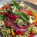 fresh summer pasta salad - featured image
