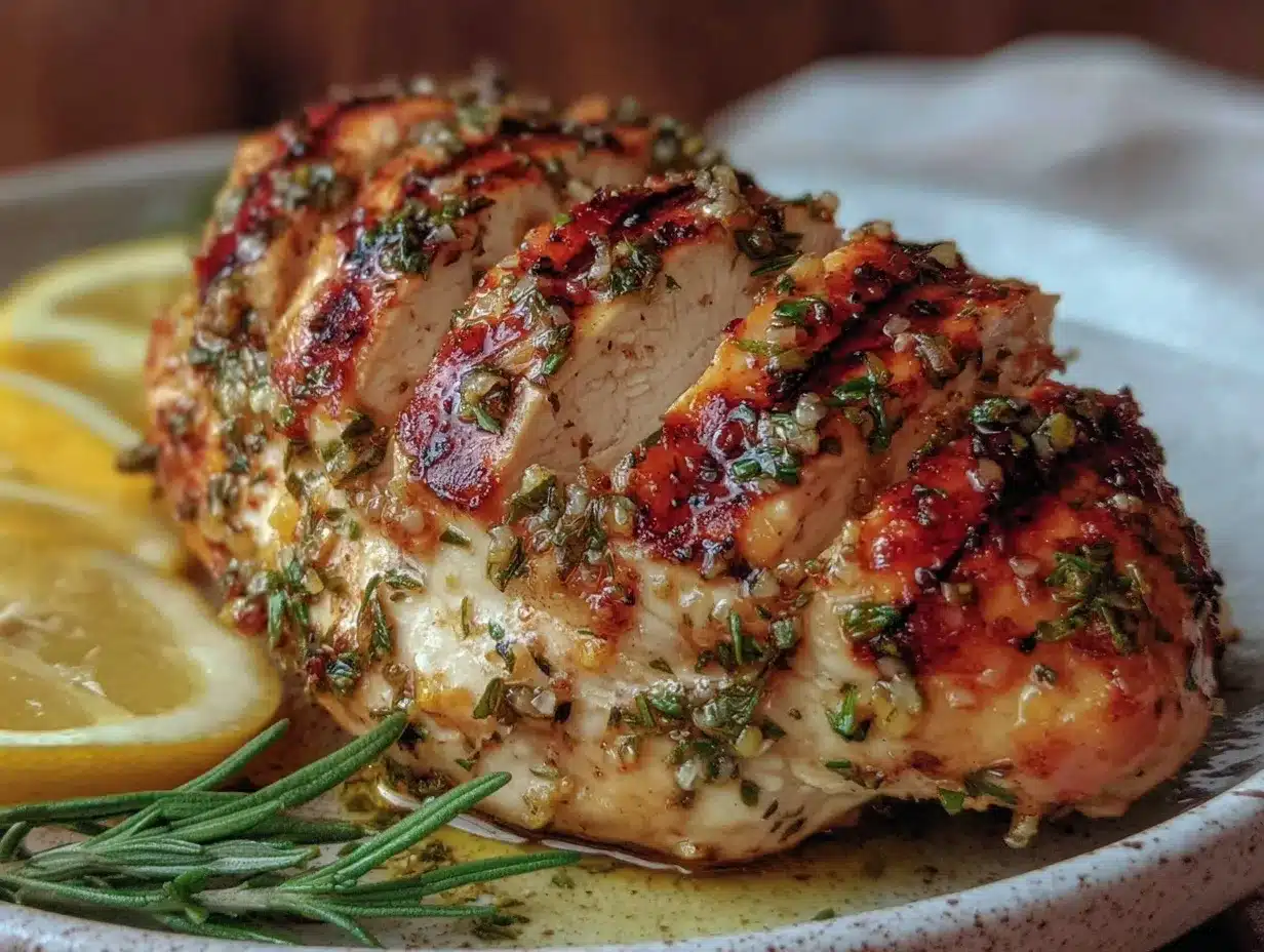 grilled lemon herb chicken breast preparation steps