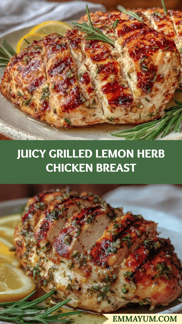 grilled lemon herb chicken breast recipe