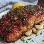 honey garlic glazed salmon - featured image