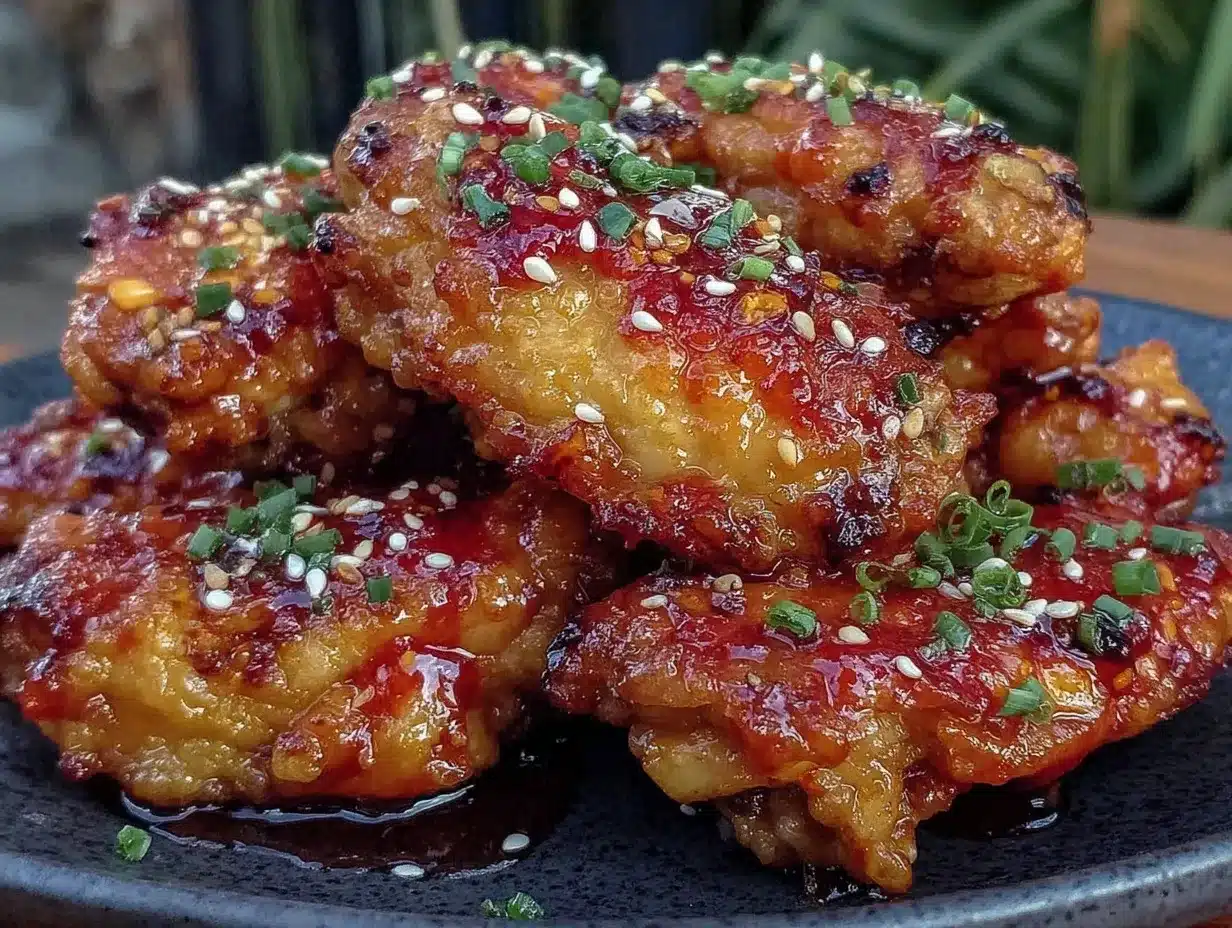 honey sriracha chicken wings preparation steps