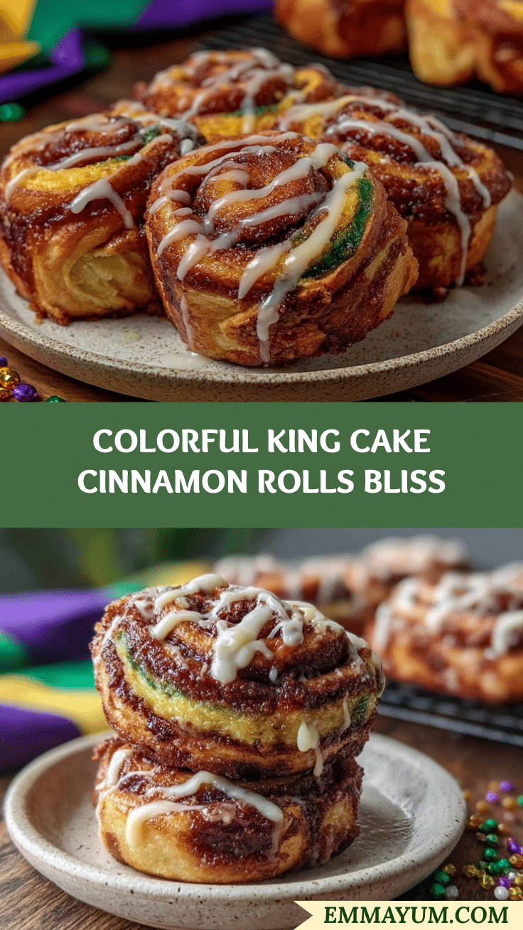 king cake cinnamon rolls recipe