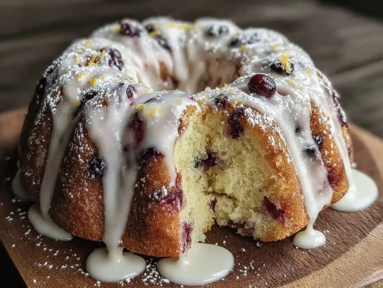 lemon blueberry bundt cake preparation steps