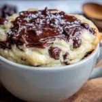 microwave chocolate chip mug cookie - featured image