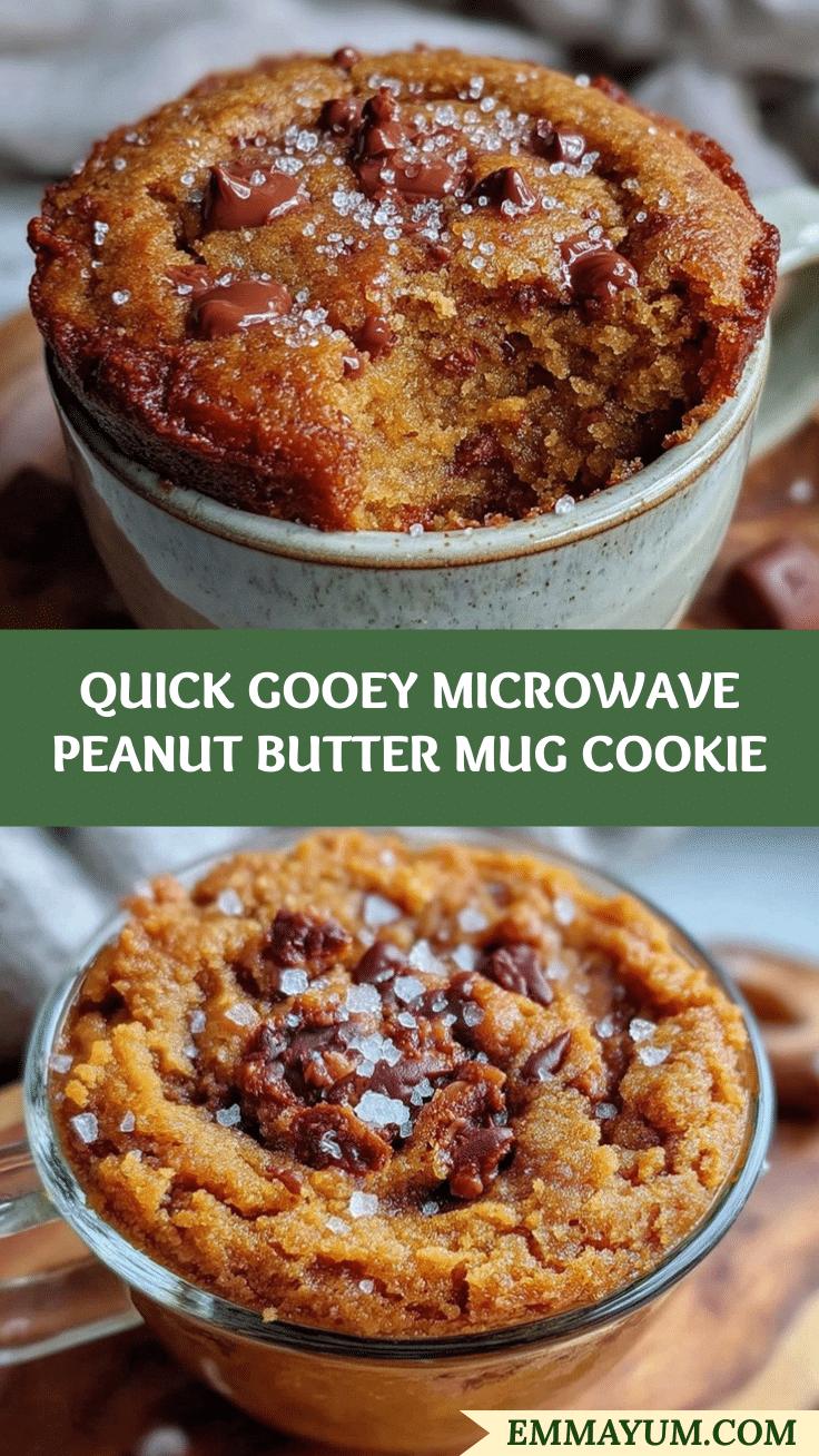 microwave peanut butter mug cookie recipe