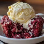 microwave red velvet mug cake - featured image