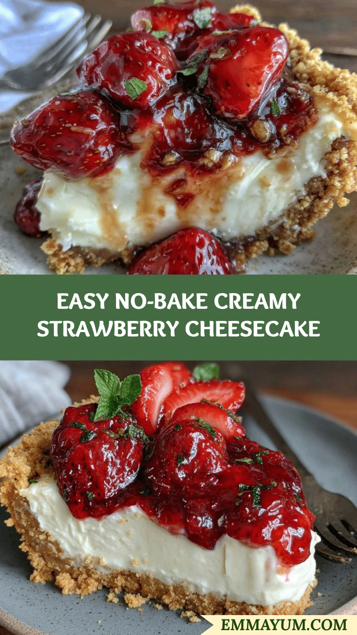 no-bake strawberry cheesecake recipe