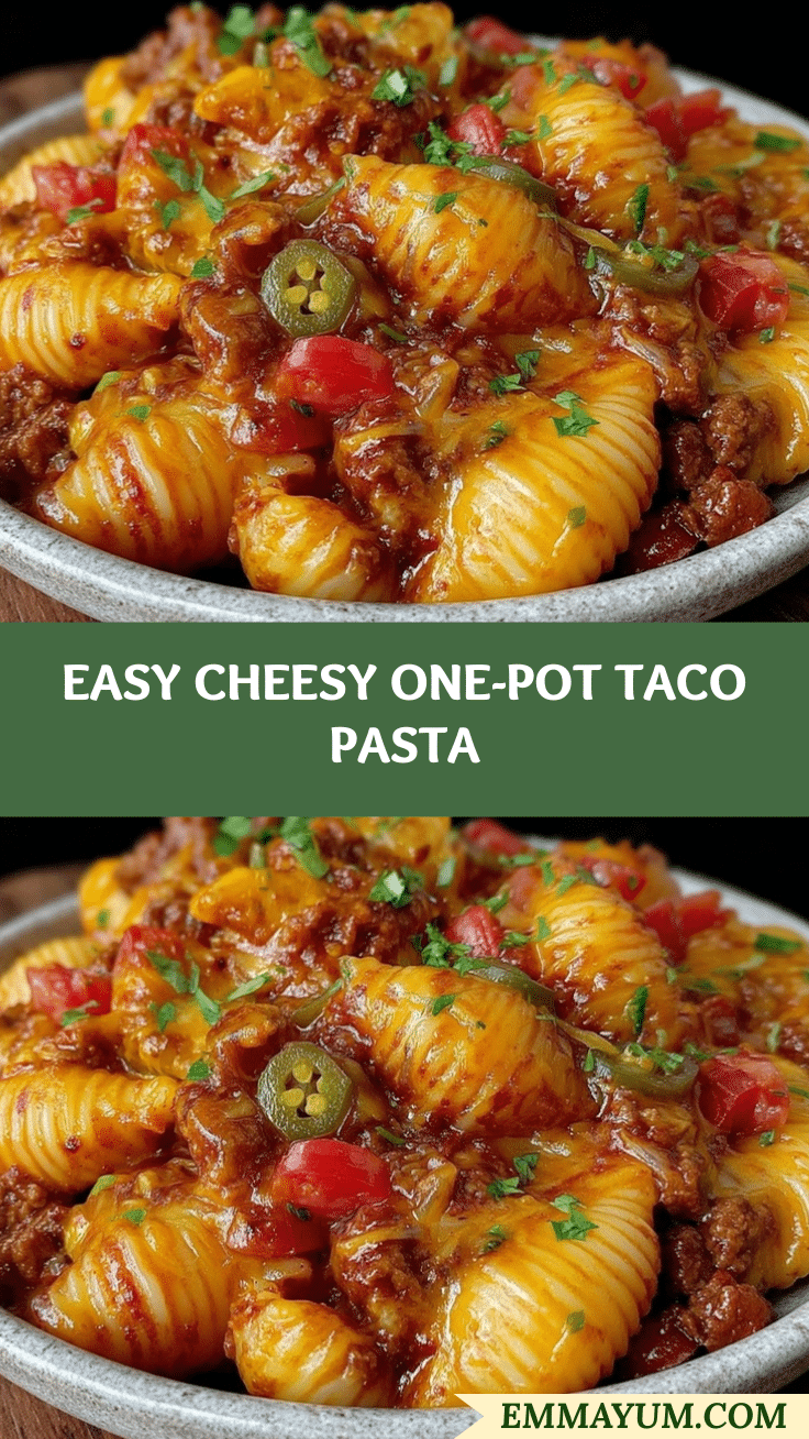 one-pot cheesy taco pasta recipe