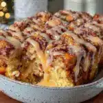 overnight cinnamon roll french toast casserole - featured image
