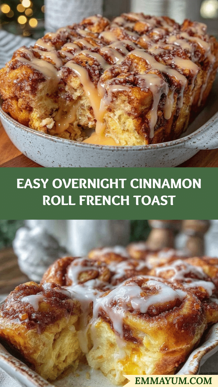 overnight cinnamon roll french toast casserole recipe