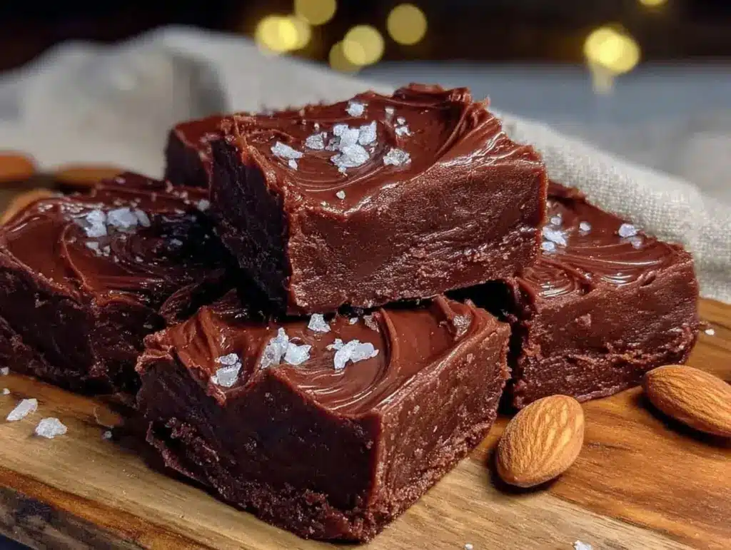 quick creamy microwave fudge - featured image