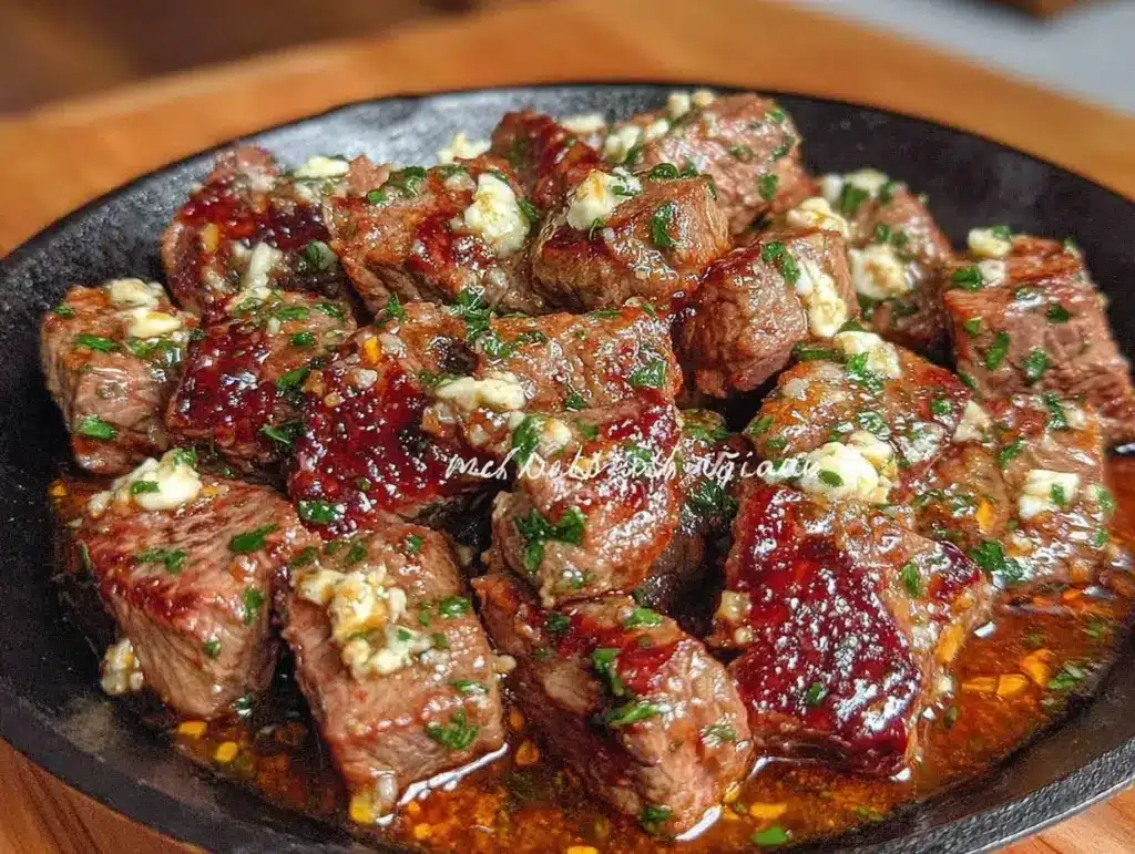 quick garlic butter steak bites - featured image