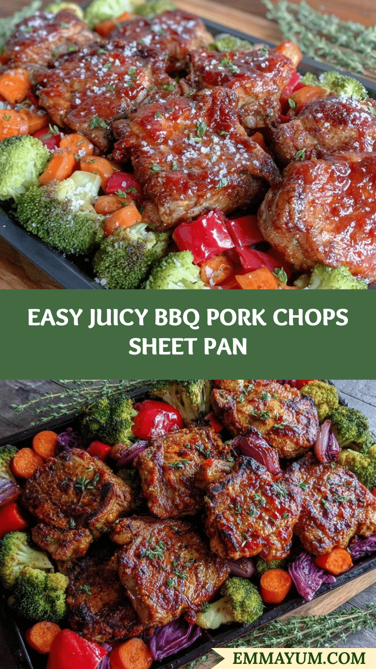 sheet pan bbq pork chops recipe