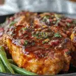 skillet honey garlic pork chops - featured image