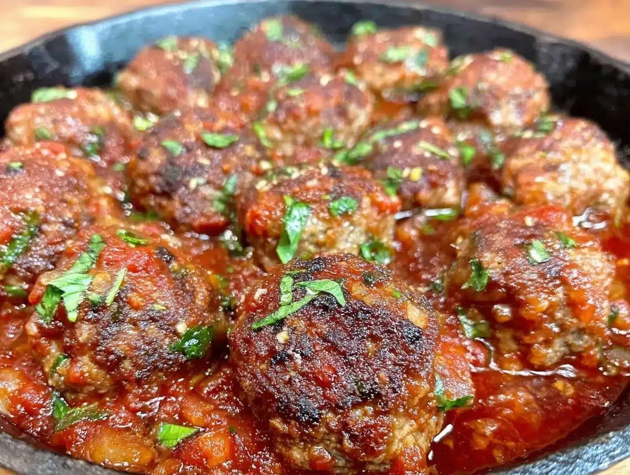 skillet turkey meatballs preparation steps