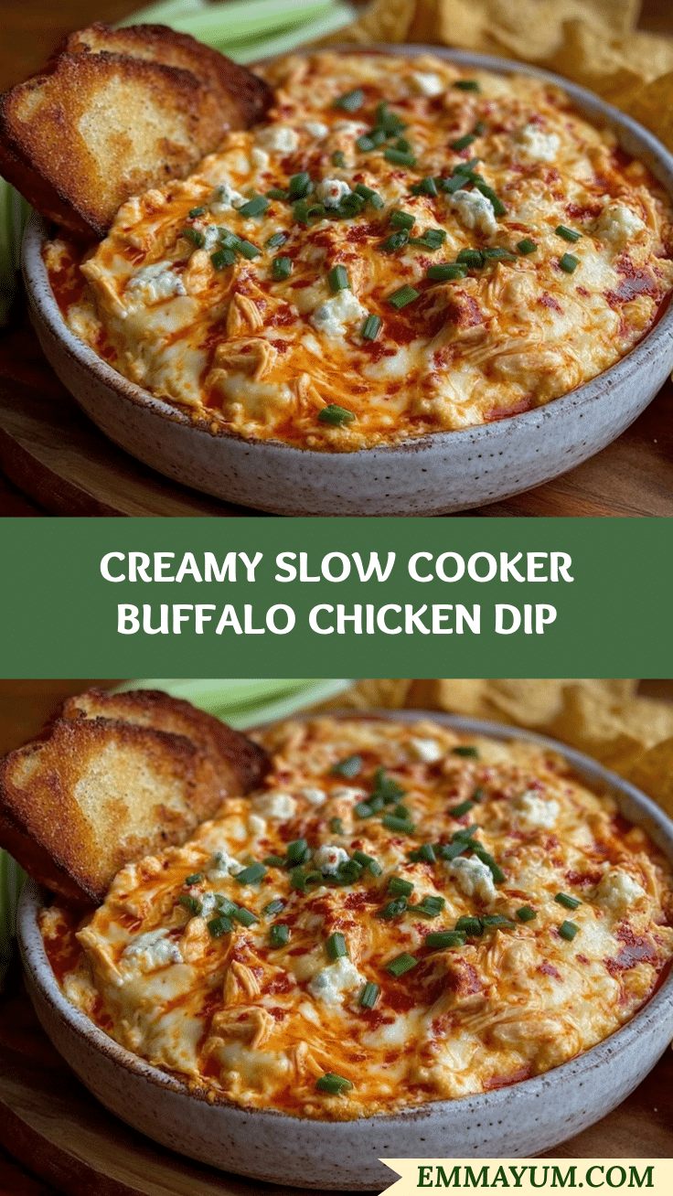 slow cooker buffalo chicken dip recipe