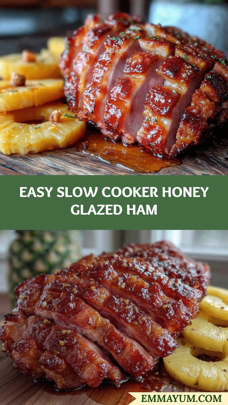 slow cooker honey glazed ham recipe