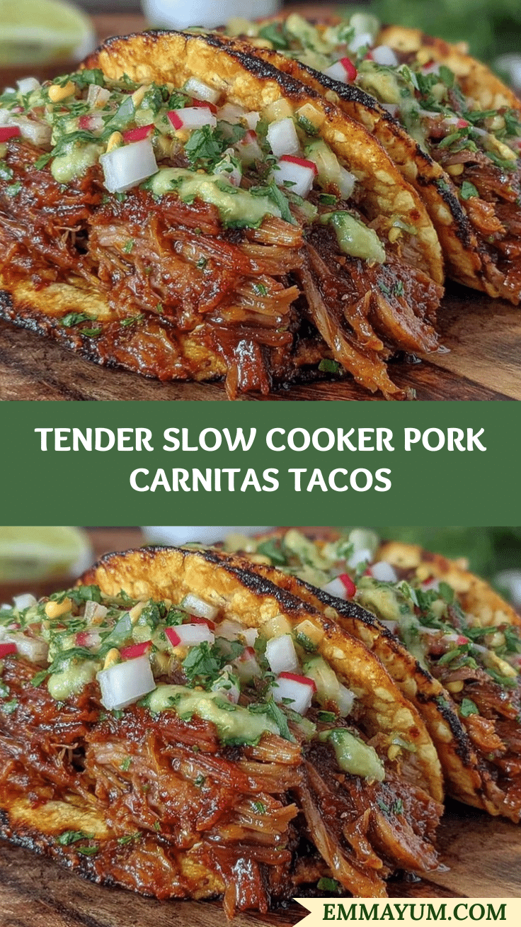 slow cooker pork carnitas tacos recipe