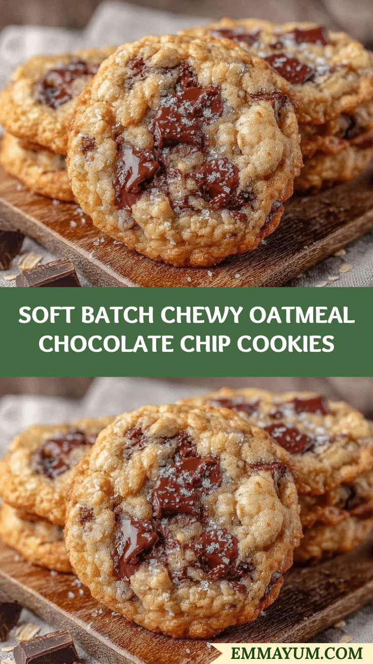 soft batch oatmeal chocolate chip cookies recipe