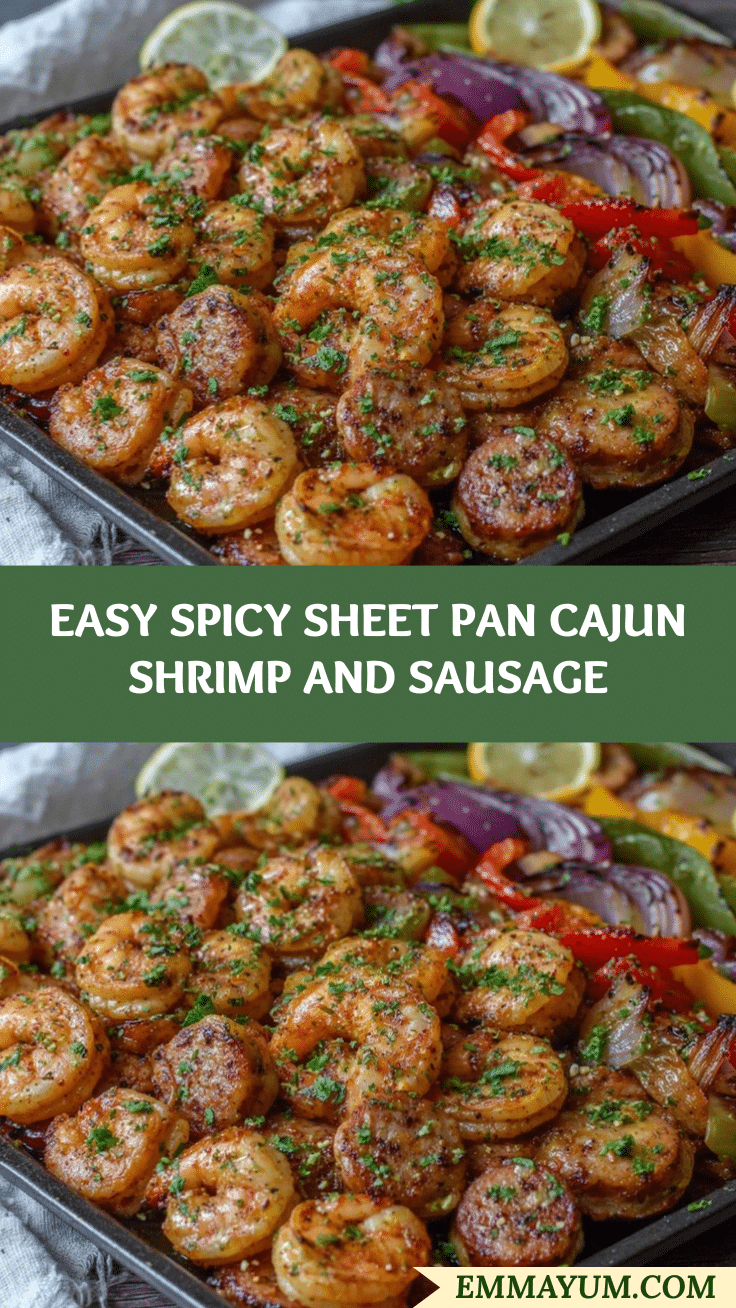 spicy sheet pan cajun shrimp and sausage recipe