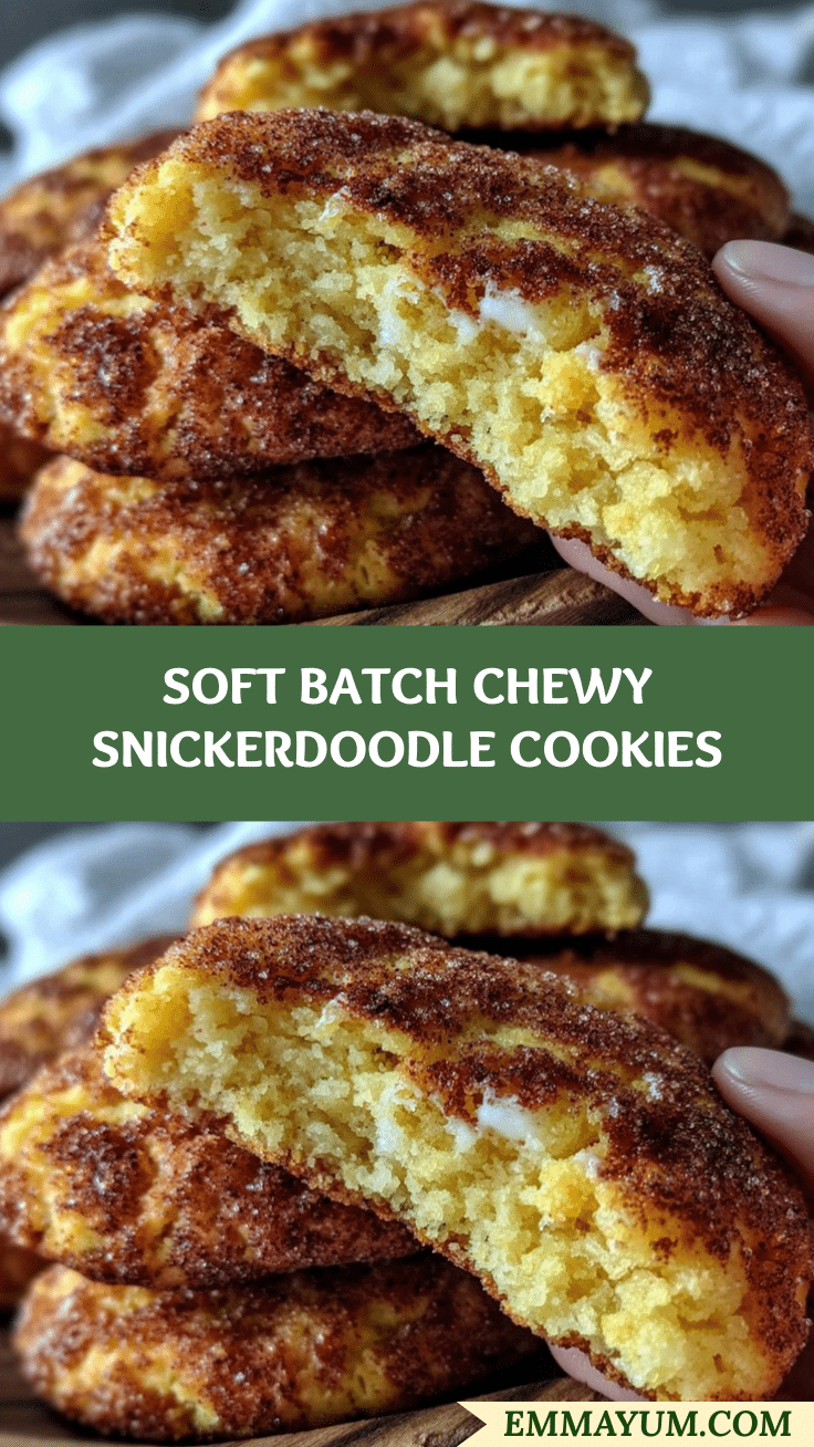 tender soft batch snickerdoodle cookies recipe