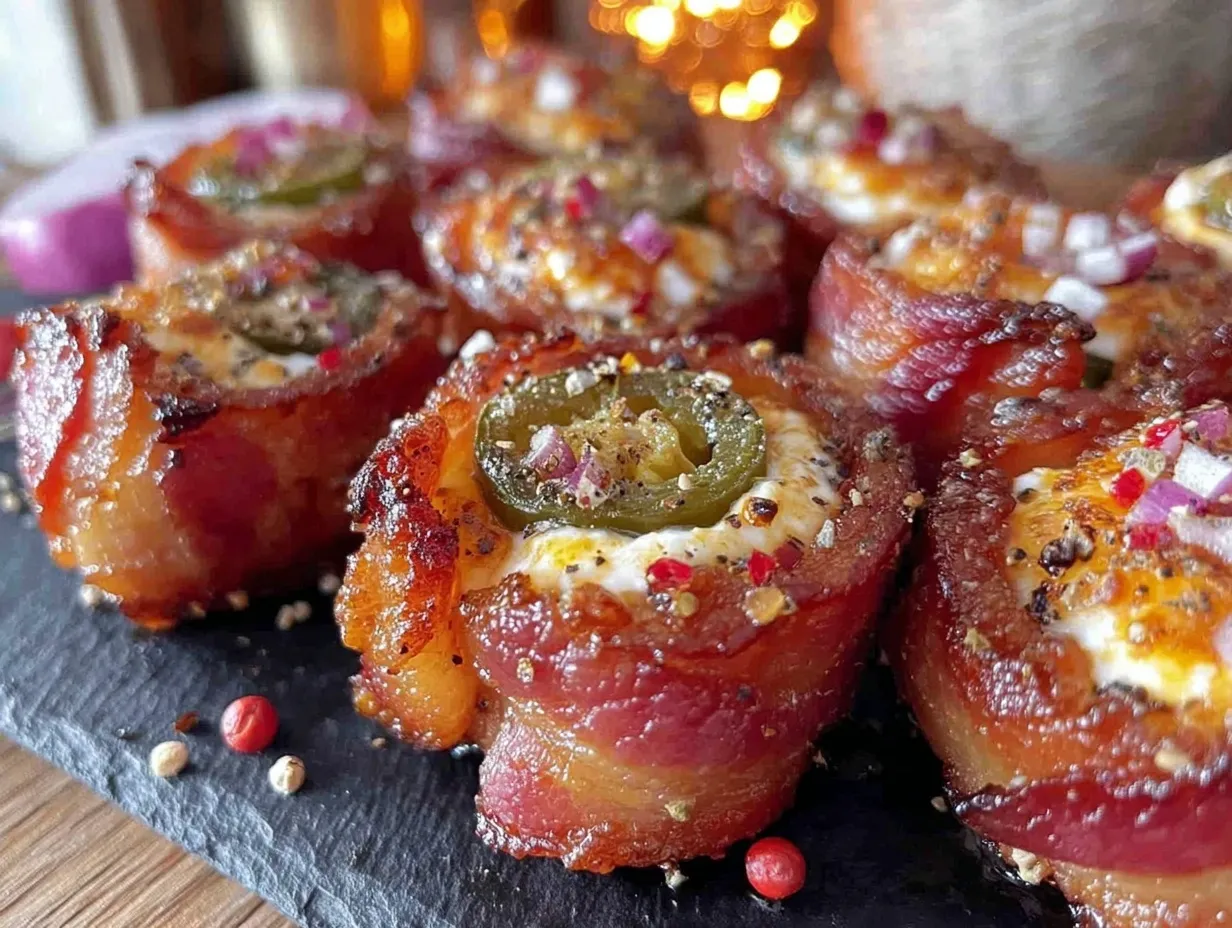 bacon-wrapped jalapeño popper bites preparation steps