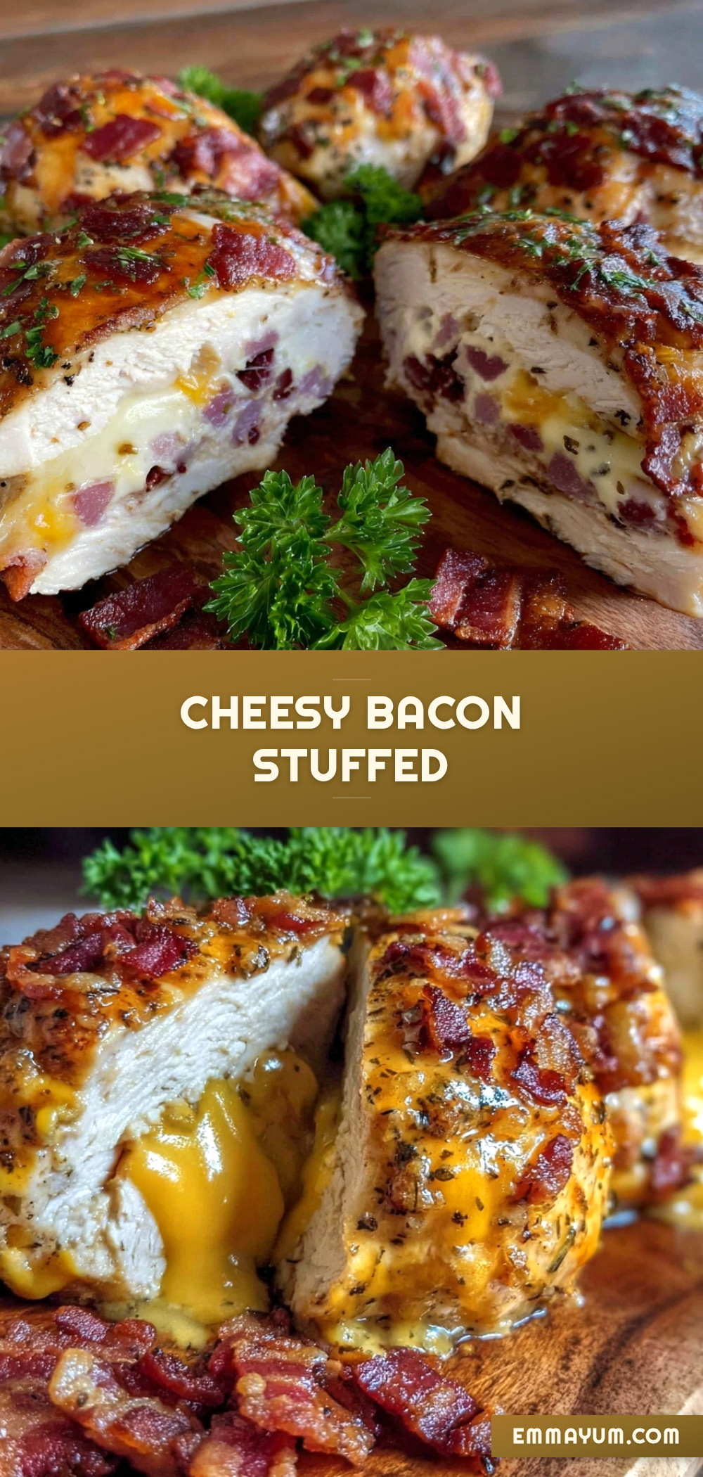 baked crack chicken breasts stuffed with bacon and cheese recipe