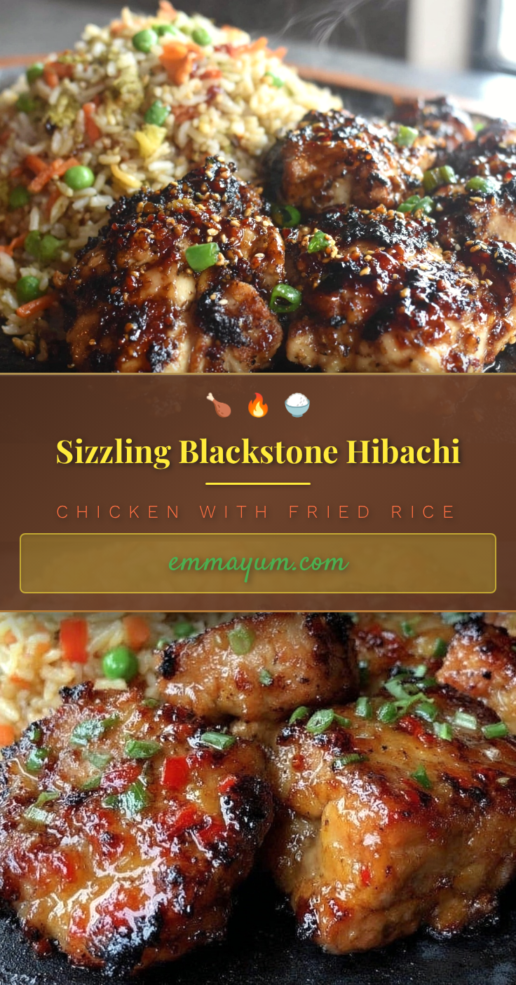 Blackstone Hibachi Chicken with Fried Rice recipe
