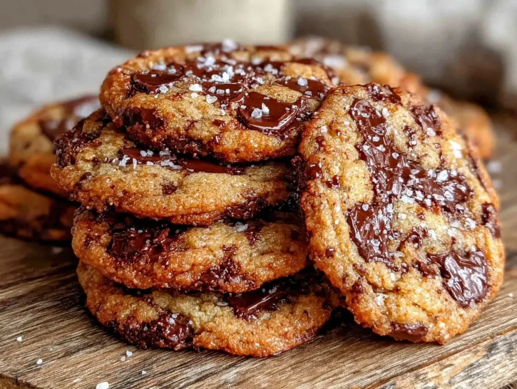 brown butter chocolate chip cookies - featured image