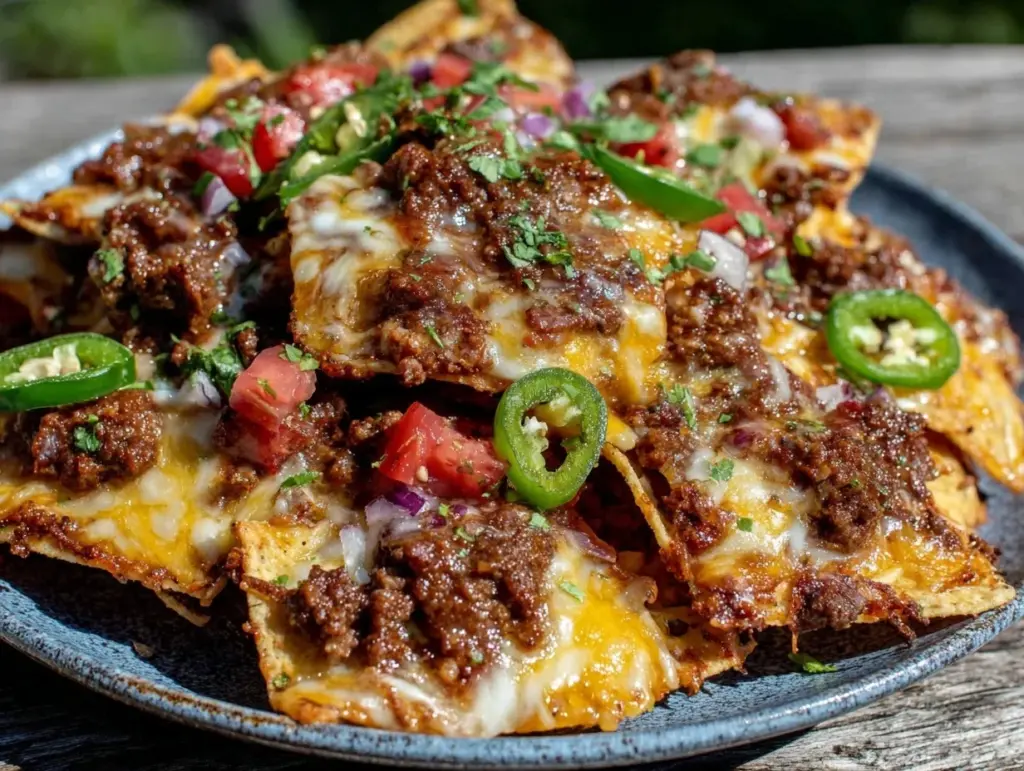 campfire foil pack loaded nachos - featured image