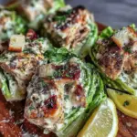 chicken caesar lettuce wraps - featured image